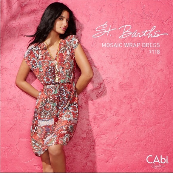 CAbi Dresses & Skirts - CAbi ST Barth’s Mosaic Wrap Dress